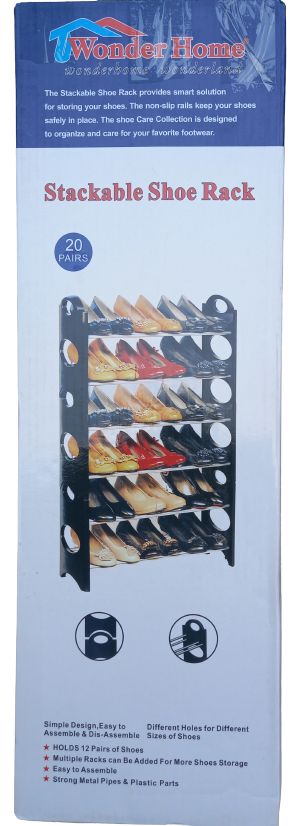 Layers Stackable Shoe Rack - 20Pair