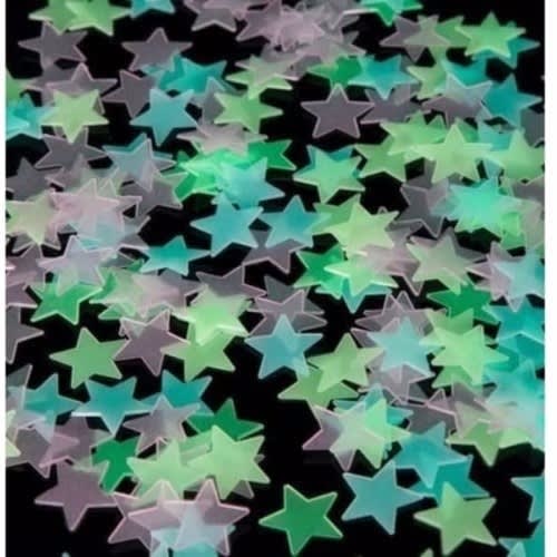 Glow In The Dark Decorative Stickers - 100 Pcs