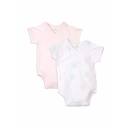 2 Pk Crossover Bodysuits