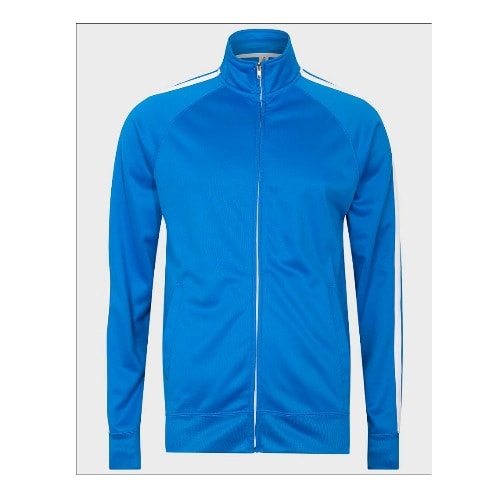 Mens High Neck Zip Through Track Top