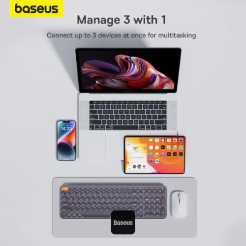 K01 Bluetooth Wireless Keyboard for MacBook/ iPad/ Tablet Laptop 84 Key Slim Three Mode 2.4G