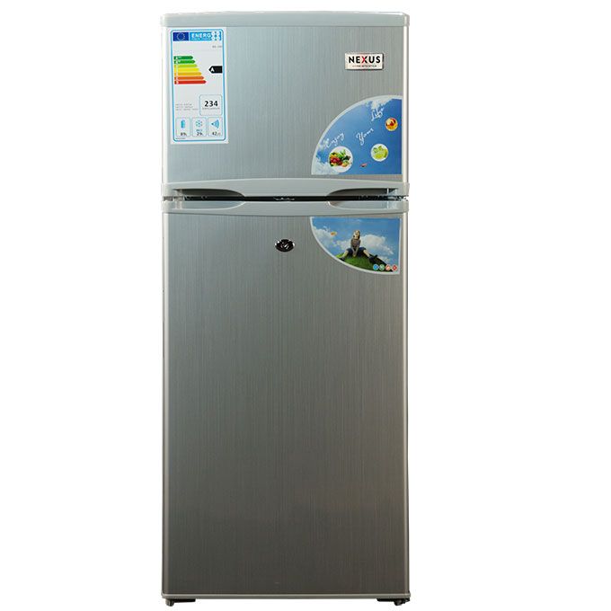 120 Litres Double Door Fridge (NX-140) - Silver