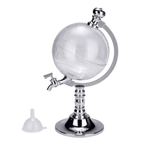 3.5LGlobe Shaped Drinks Decanter Beverage Liquor Drink Dispenser With Tap
