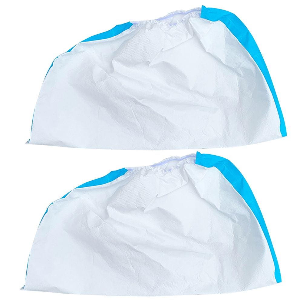 1 Pair Disposable Workshop Dust Proof Overshoes-White