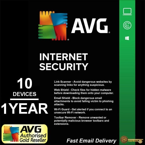 Internet Security -10 Devices - 1 Year