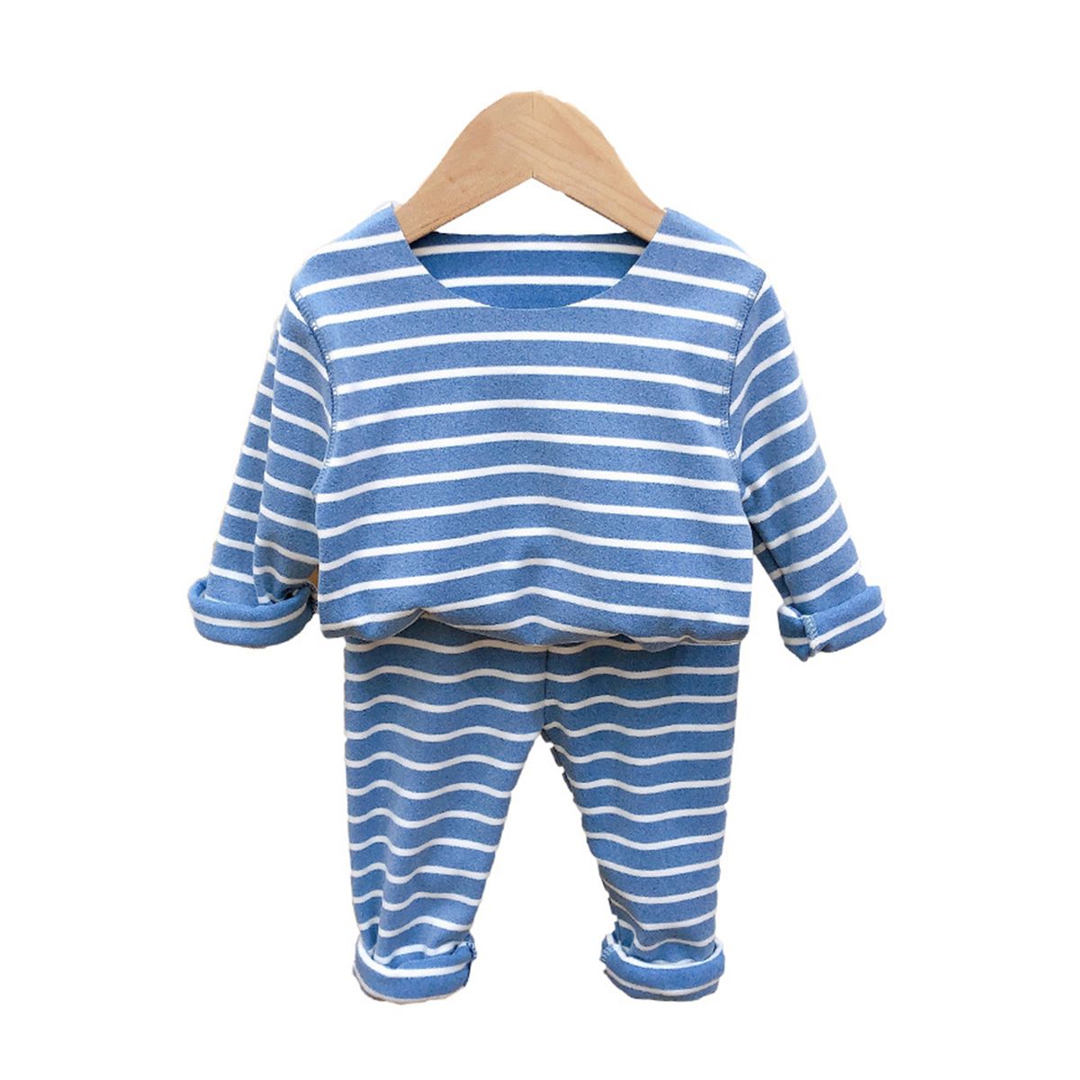 Autumn Winter Children Boys Girls Long Sleeves Top-Blue