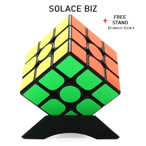 Magic Cube 3 By 3 Plus Free Stand - 3x3x3cm