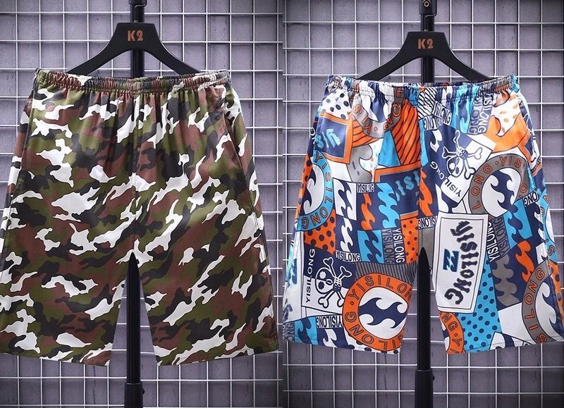 2 Pieces Of Men's Casual Beach Pants