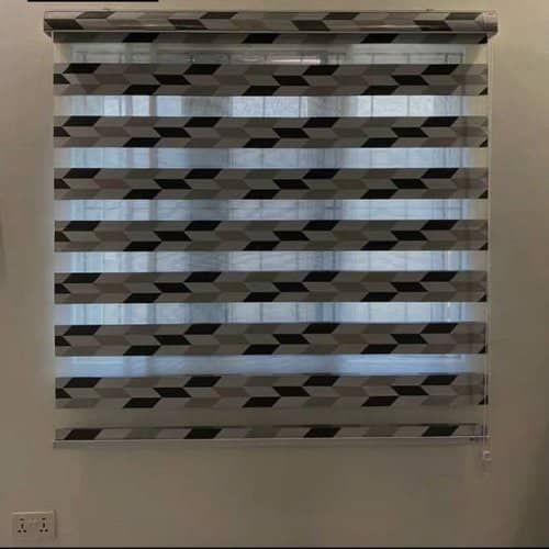 DAY AND NIGHT BLIND - GREY PATTERN