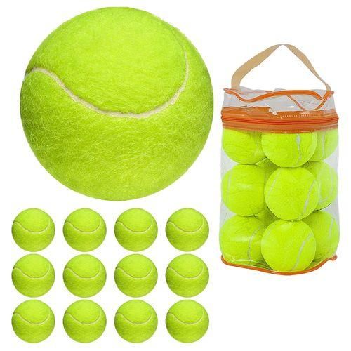 Tennis Balls 12 Pack Durable Pressurized Tennis