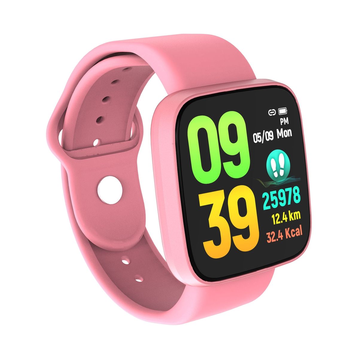 TFT Touch Screen IP67 Waterproof Smart Bracelet, Support Sleep Monitor / Heart Rate Monitor / Blood Pressure Monitor(Pink)