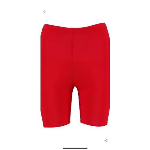 Danni Solid Colour Cycling Short - Red