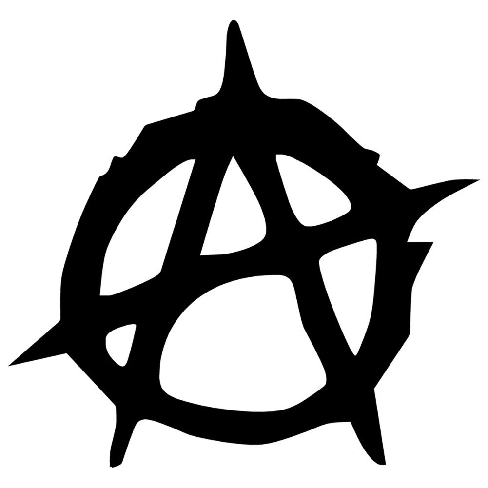 Unique Anarchy Style Car Body Window Sticker-Black