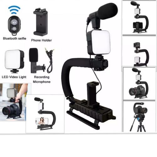 Vlogging Kit U-Shape Handheld Gimbal Blogging Kit All In One