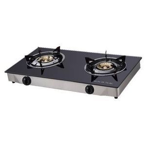 Glass Table Top Double Burner Gas Cooker WITH Auto Ignition