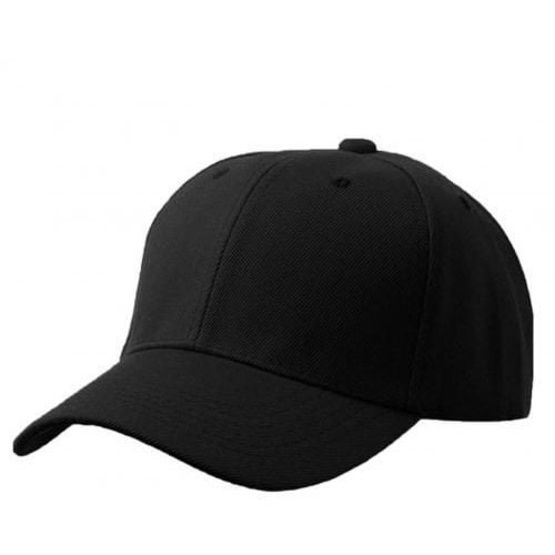 Face Cap With Adjustable Strap - Black
