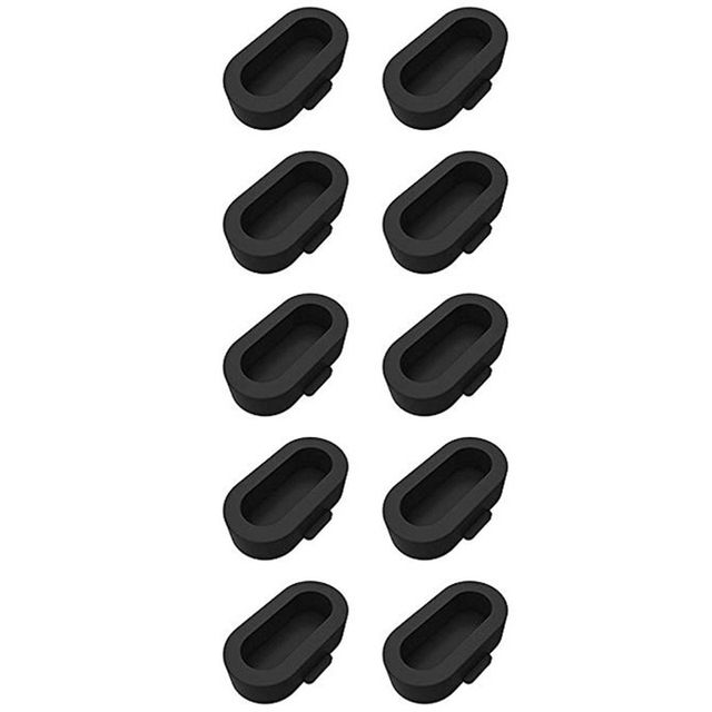 10pcs Dustproof Plug Cover Case Cap Charging Cable