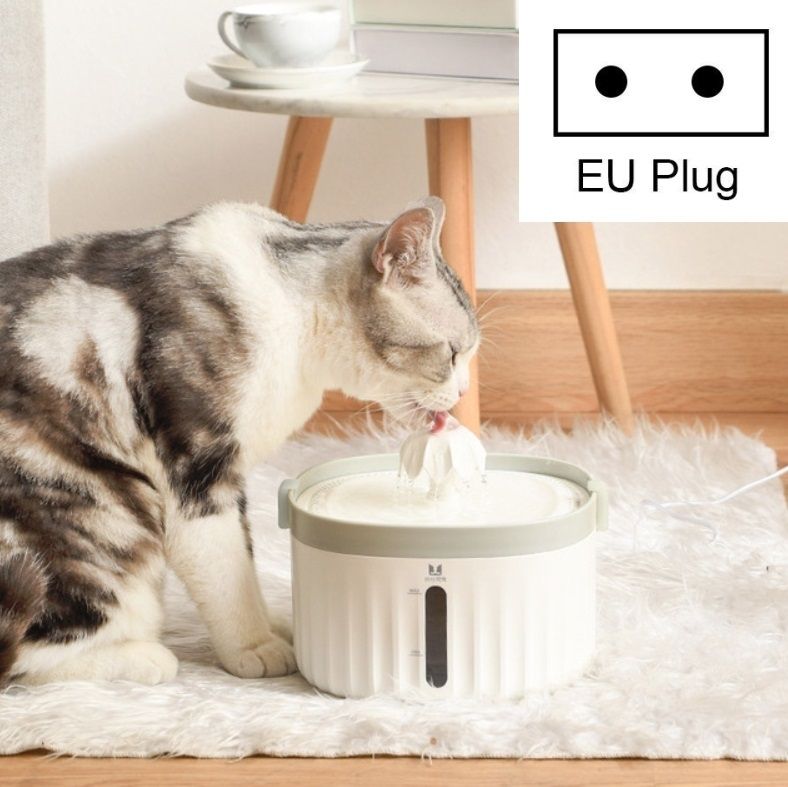 Pet Drinking Fountain Silent Pet Water Dispenser, Plug Specifications:EU Plug