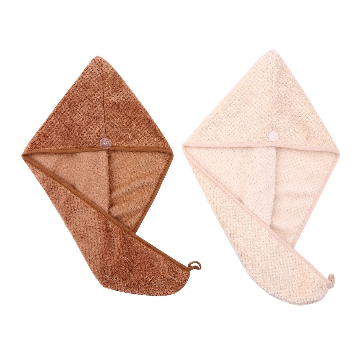 2 Pack Hair Towel Wrap Fast Drying Hair Ultra Soft Hair Dry