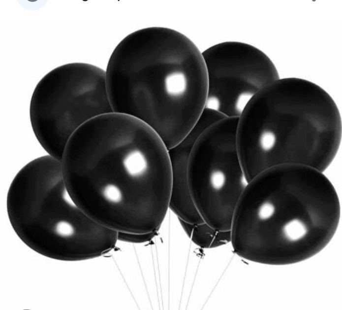 100pieces Of  Black Decorating Party Balloons