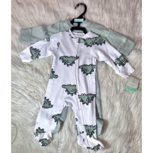 Baby Boy Dinosaur Designed Sleepsuit Pack Of 2