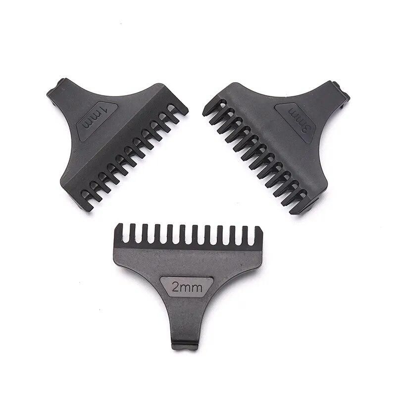 3PCS T9 Universal Hair Trimmer Clipper Limit Comb Guide Sets Limit Calipers Necessary Tool for Hair Cutting and Hairdressing