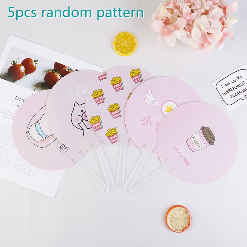 Portable Fan Cute Fan Ice Shape 1PC Fan Hand Mini Folding Japanese Small Travel Cloth Cream Fan Style Folding