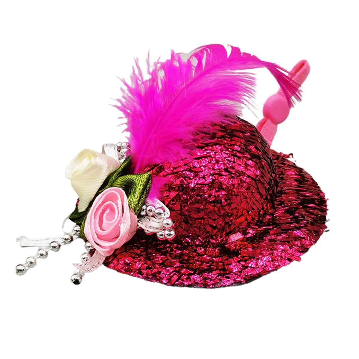 Rooster Cap Cosplay Cap Rooster Duck Parrot Poultry Headwear Rose Red