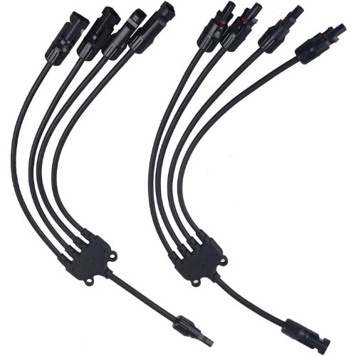 4-to-1 Y Branch Mc4 Connector - 1 Pair
