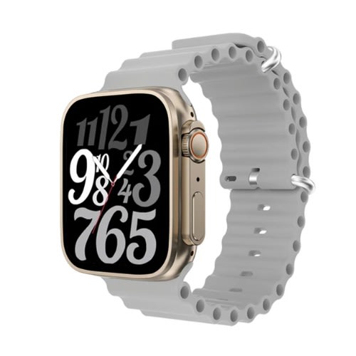 Series 8 Ultra NFC Unisex HD Display Wireless Charging BT Call Smart Watch - Grey