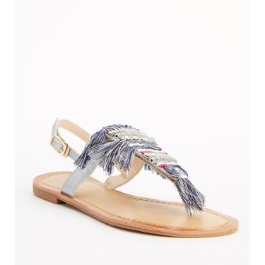 Embellished Flip Flop Sandals