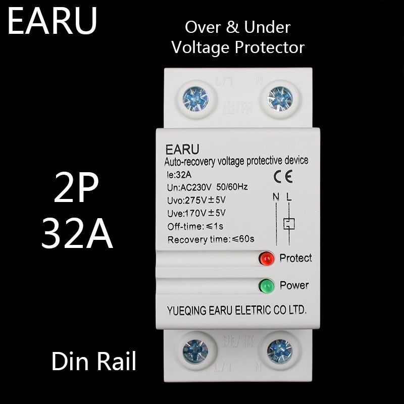 1 Pc 32A 220V Din Rail Self Recovery Automatic Reconnect