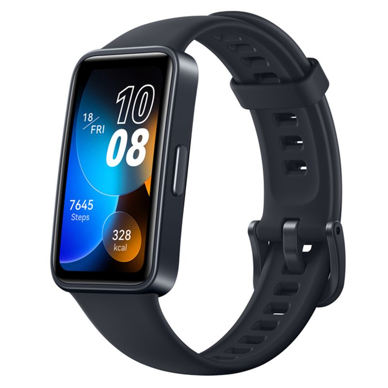 Band 8 1.47'' AMOLED Screen Smart Band - Black