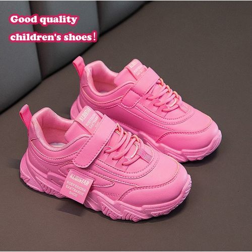 New Children's High-end Sneakers Breathable Fashion Sneakers For Girls-rose Red
