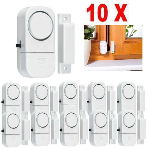 10Pcs WIRELESS Home Door Window Security ALARM System