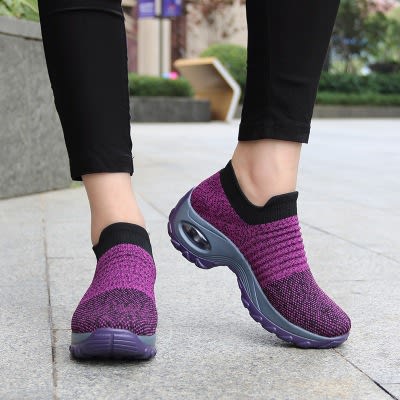 Slip-On Sneakers For Ladies - Purple