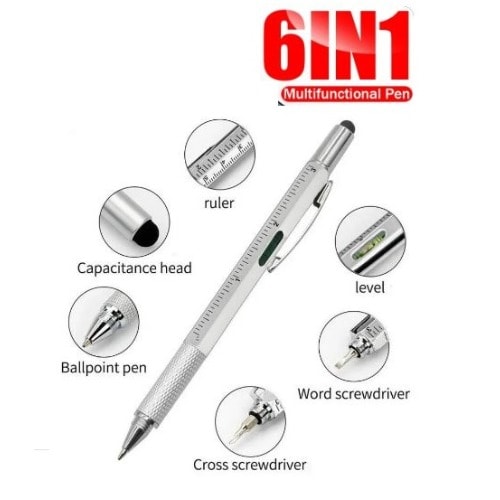 Stylus Pen And Screwdriver Level Ballpoint For Multifunctional Use