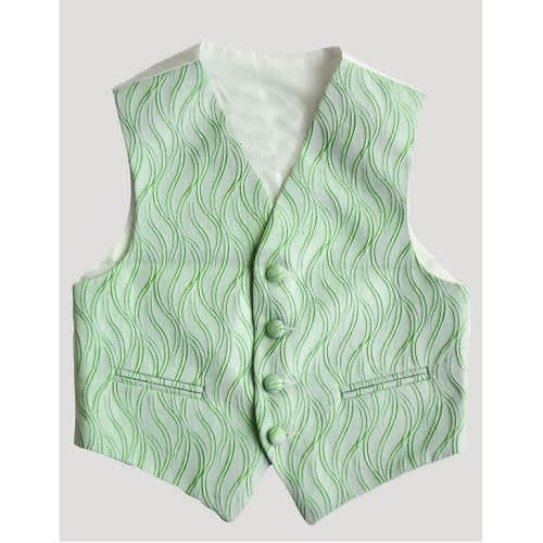 Boys Textured Waistcoat - 24 - Green