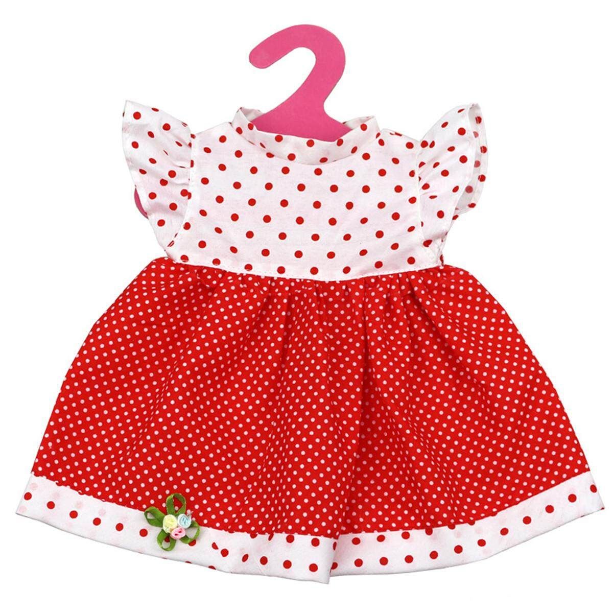 Cute 24cm Nice Girl Doll Toy Dress Clothes Wear Gift For 18'' Newborn Baby Dolls