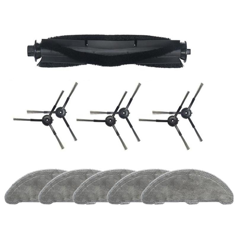 12Pcs Main Roller Rag Side Brush for Eve Plus Cleaner