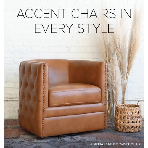 Irlanda Leather Swivel Chair