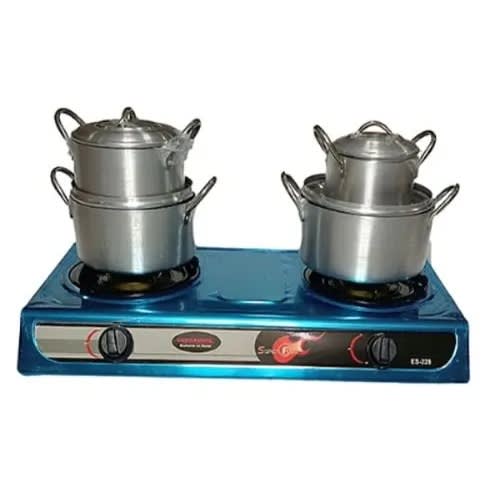 Eurosonic Table Top Gas + 8 Piece Pots