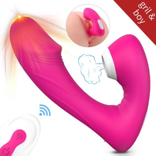 S-hande Rechargeable Luxurious Remote Controlled G-spot Oral Sex Clitoris Sucking Vibrator