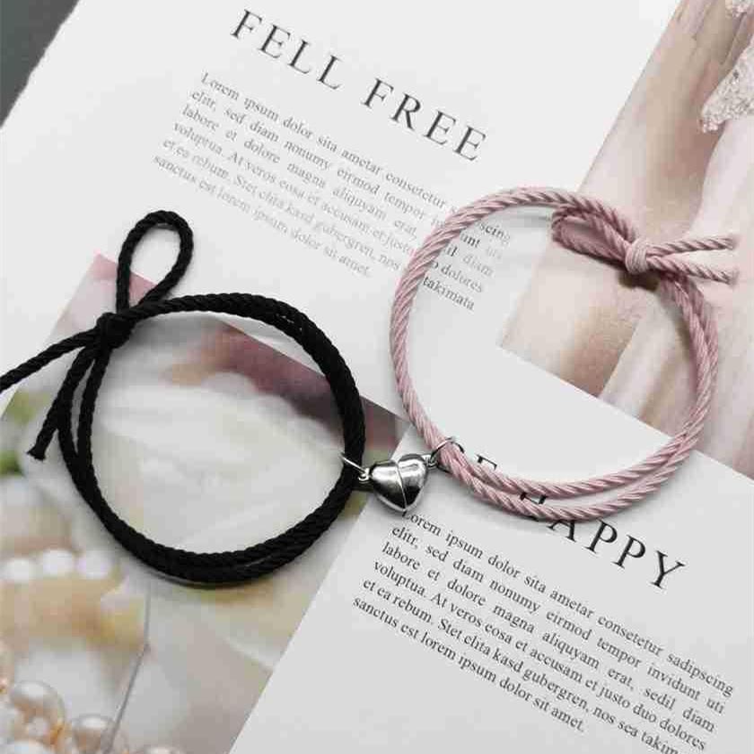 Love Magnet Suction Couple Bracelet