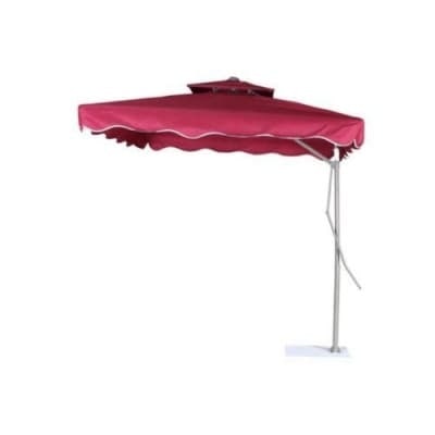 Garden Umbrella Cantilever Support With Marble Base- Wine