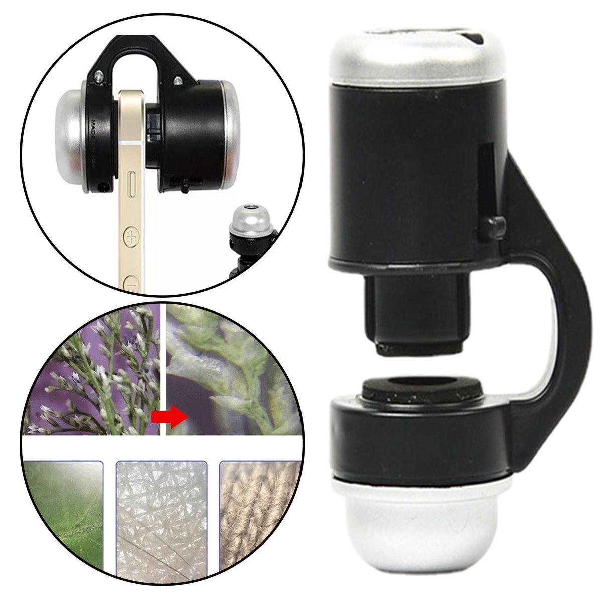 30 Times External Mini Bright LED Stereo Microscope Clip-on 30x Zoom