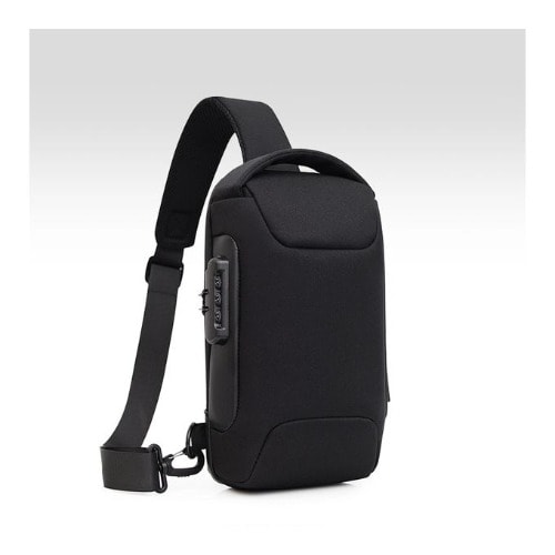 Portable Unisex Crossbody Chest Bag - Black