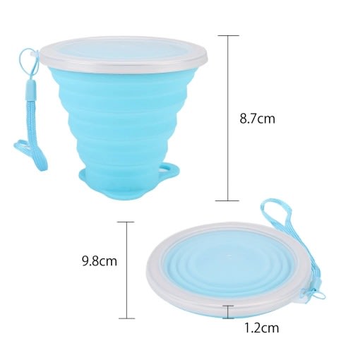 Collapsible Travel Cup / Foldable Cup - Blue