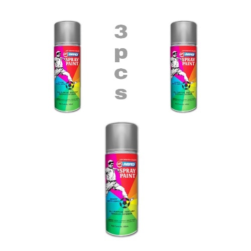 Silver Spray Paint - 3pieces