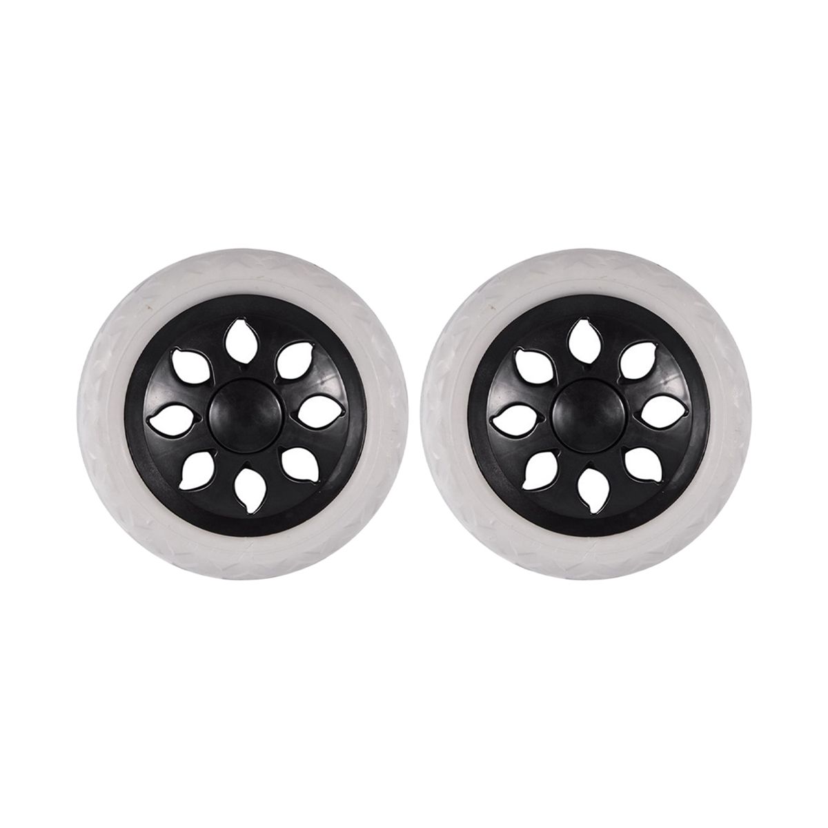 Black White Plastic Core Foam Cartwheel Casters